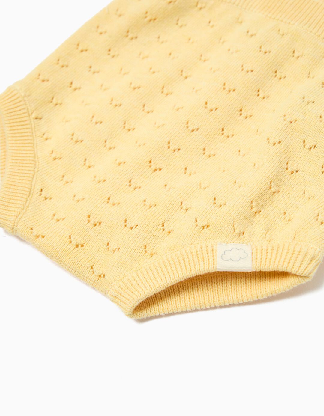 Cal&ccedil;&otilde;es de Malha, Rec&eacute;m-Nascido, Amarelo Claro