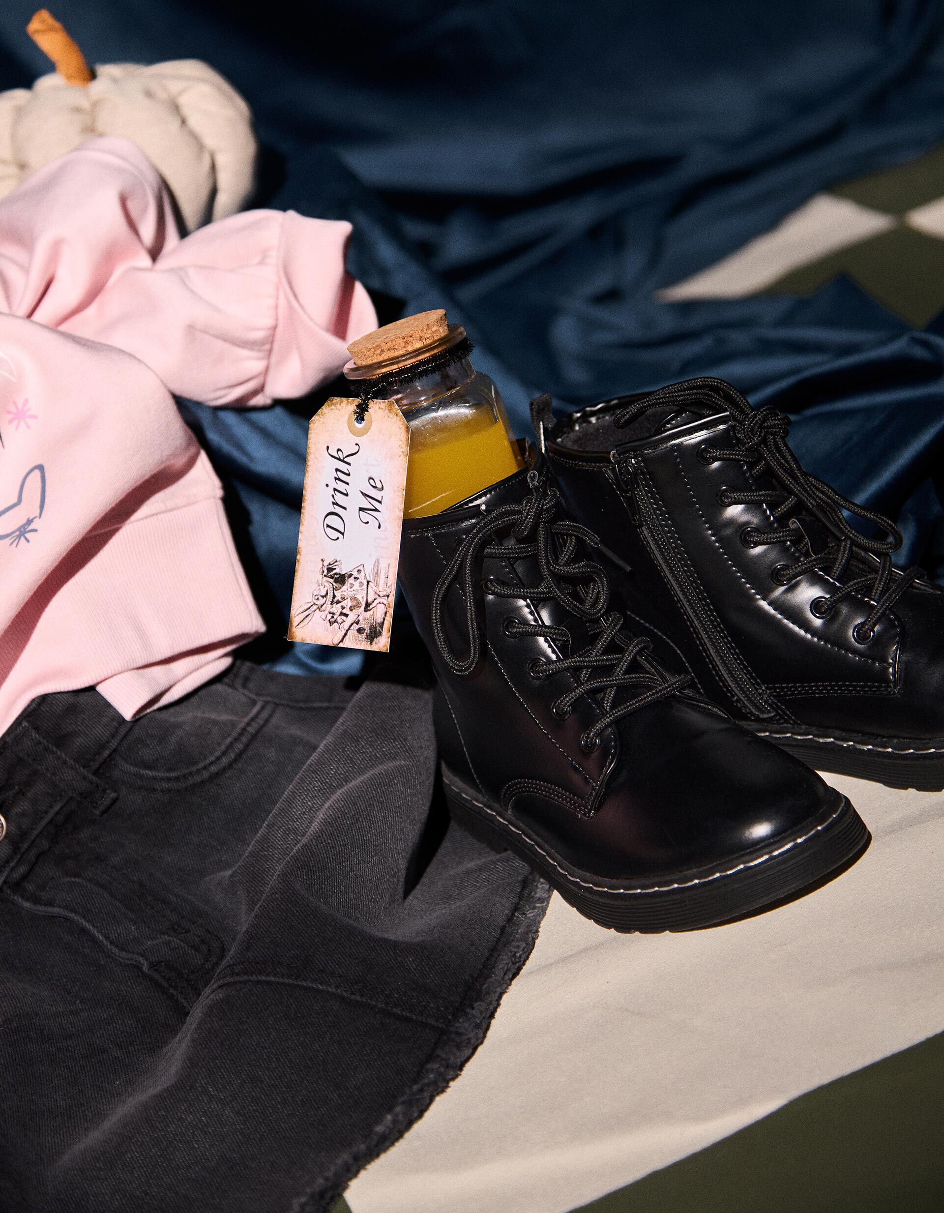 Comprar Online Botas Estilo Militar, Menina, Preto