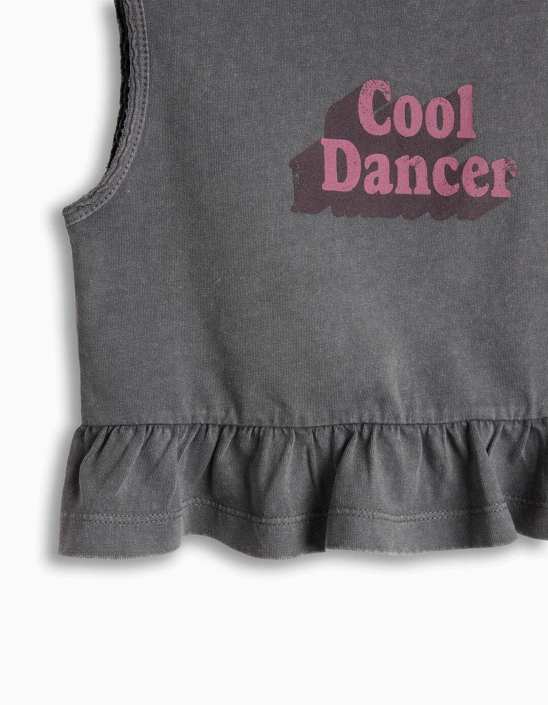 T-shirt Estampada, Menina, Cinzento