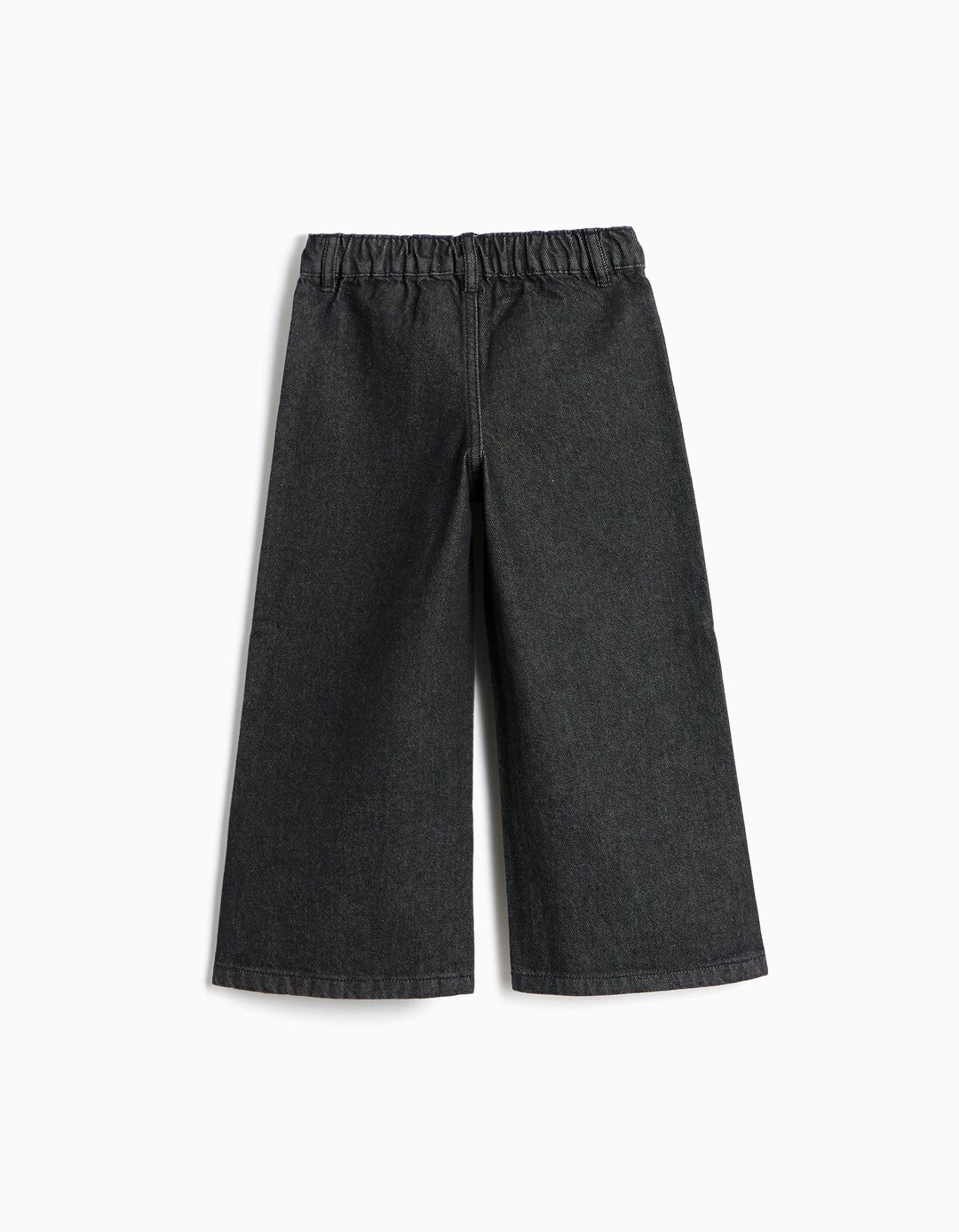 Cal&ccedil;as De Ganga 'Wide Leg', Menina, Preto
