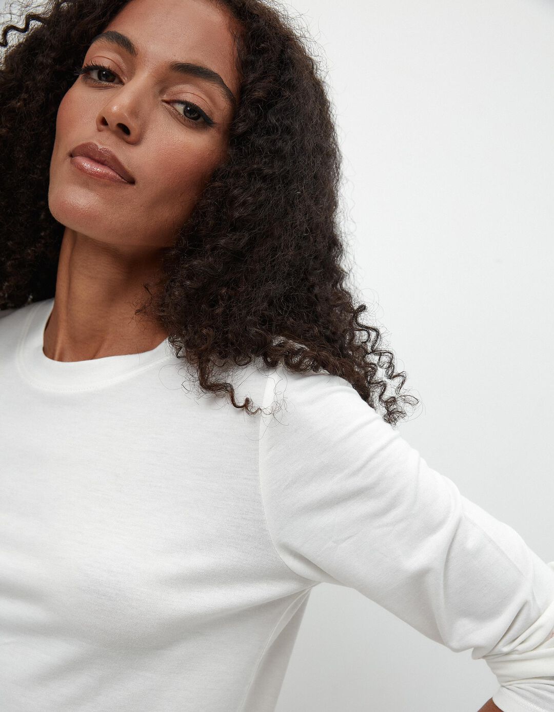Camisola Interior Polar, Mulher, Branco