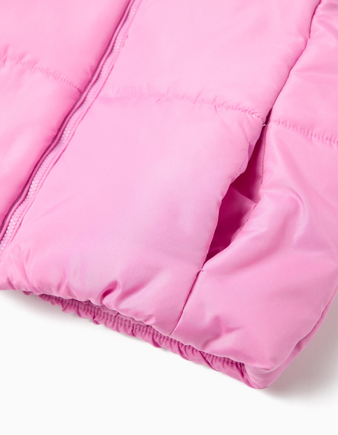 Colete Acolchoado, Menina, Rosa