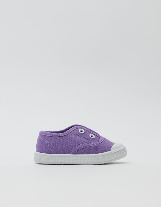 Canvas Trainers, Babies, Lilac