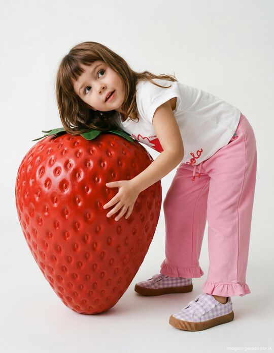 Comprar Online T-shirt Estampada, Menina, Branco