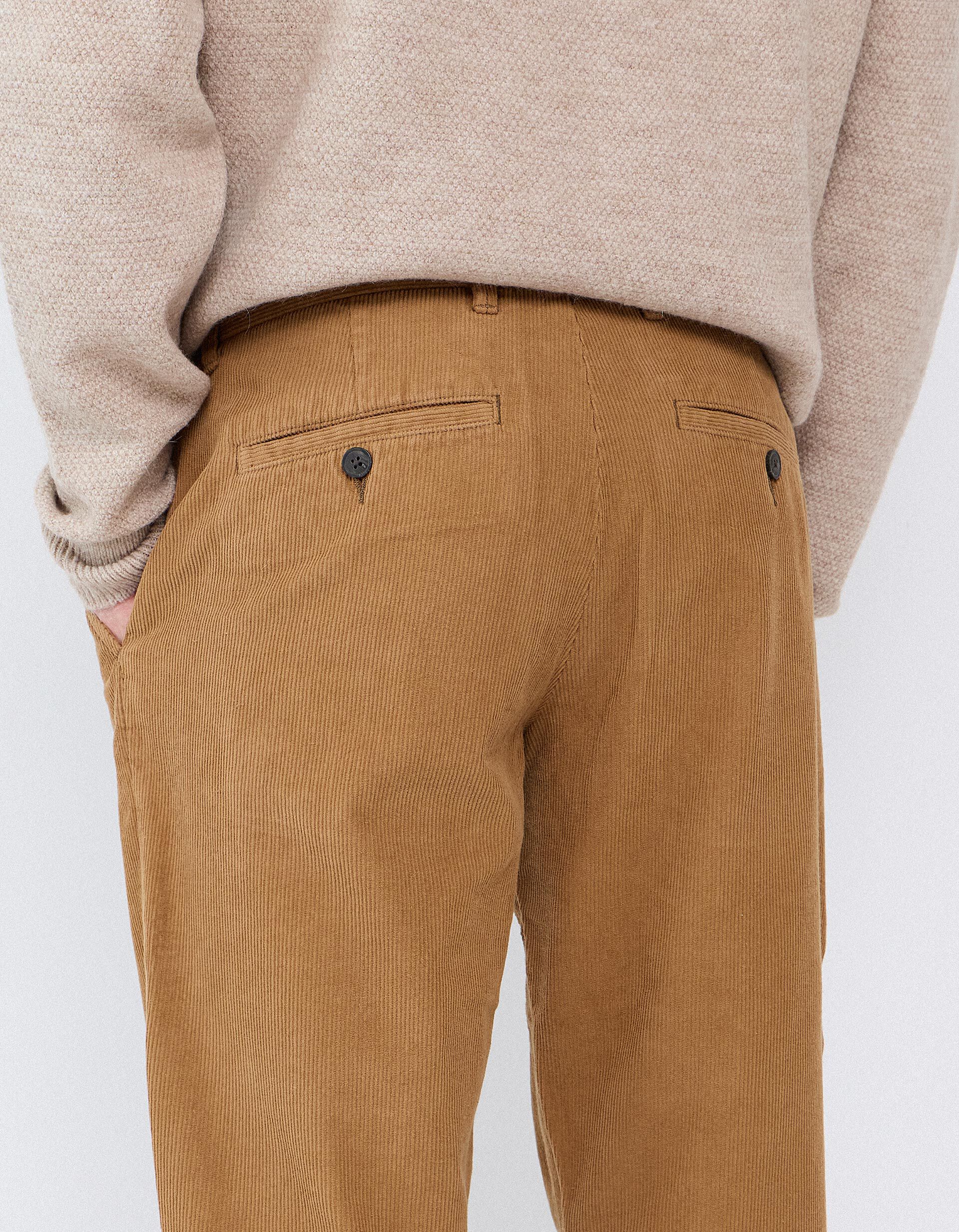Comprar Online Cal&ccedil;as Chino Slim-Fit, Homem, Castanho Claro