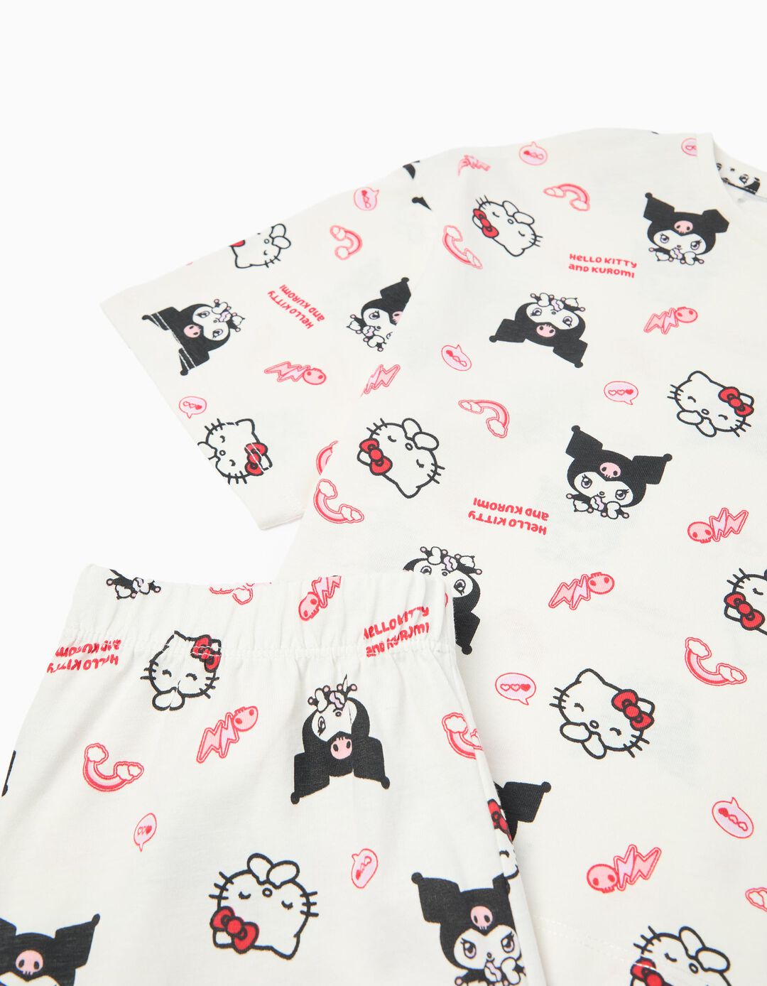 Pijama 'Hello Kitty', Menina, Branco