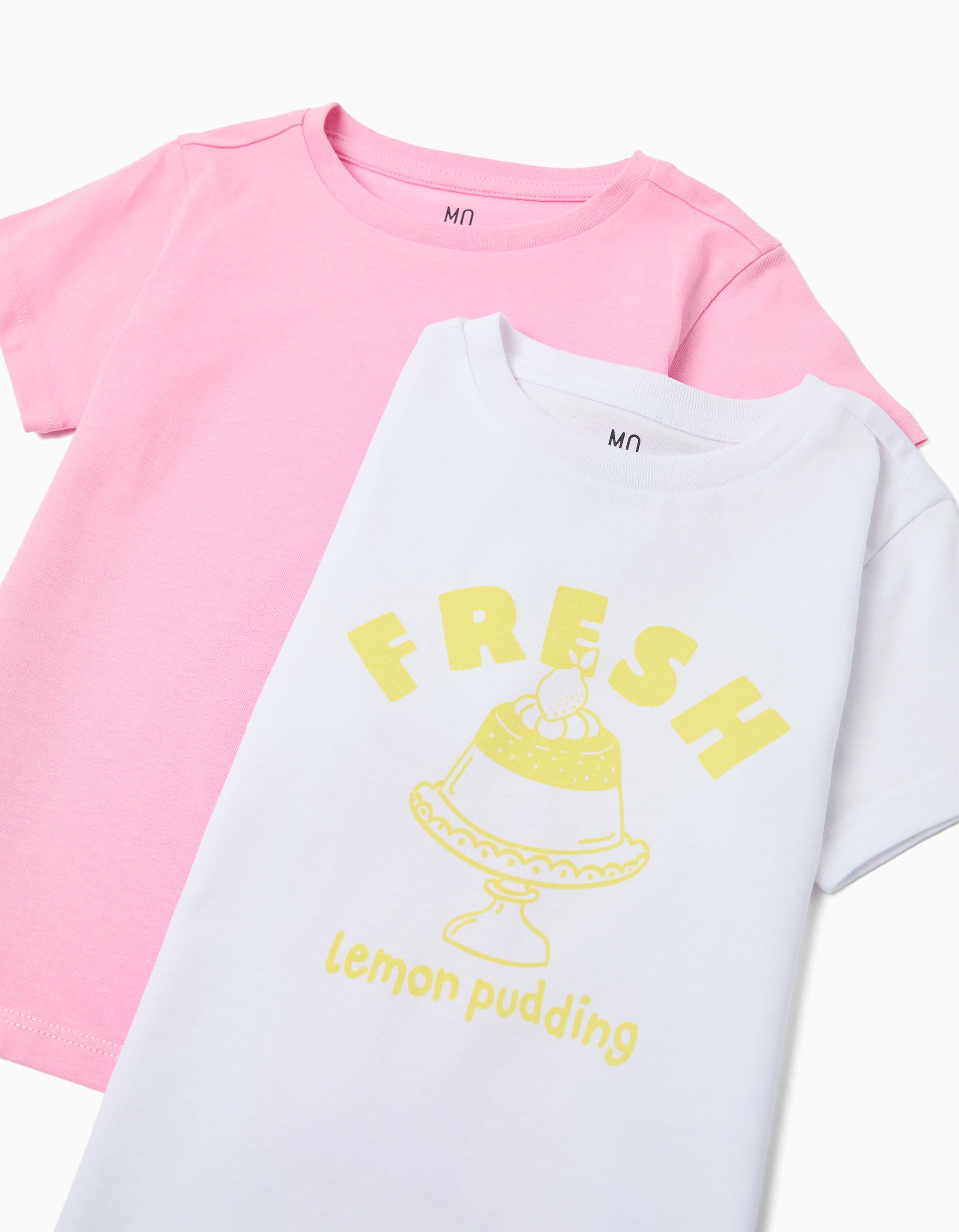 Comprar Online Pack 2 T-shirts, Menina, Rosa