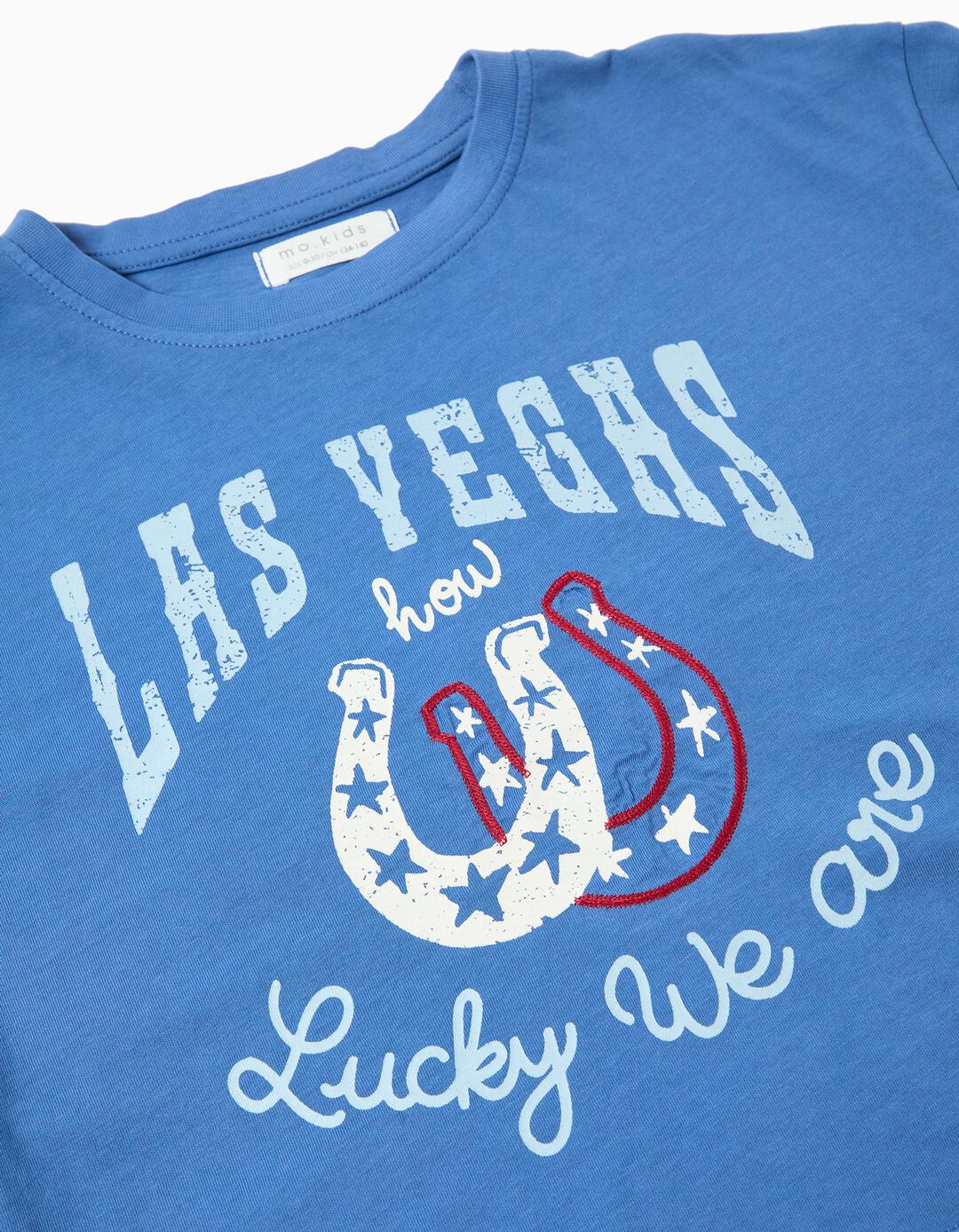 T-shirt Print, Menina, Azul