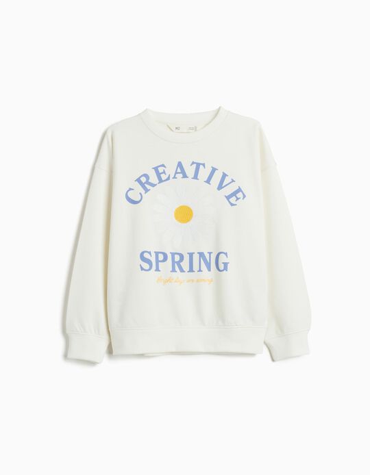 Comprar Online Sweatshirt, Menina, Branco