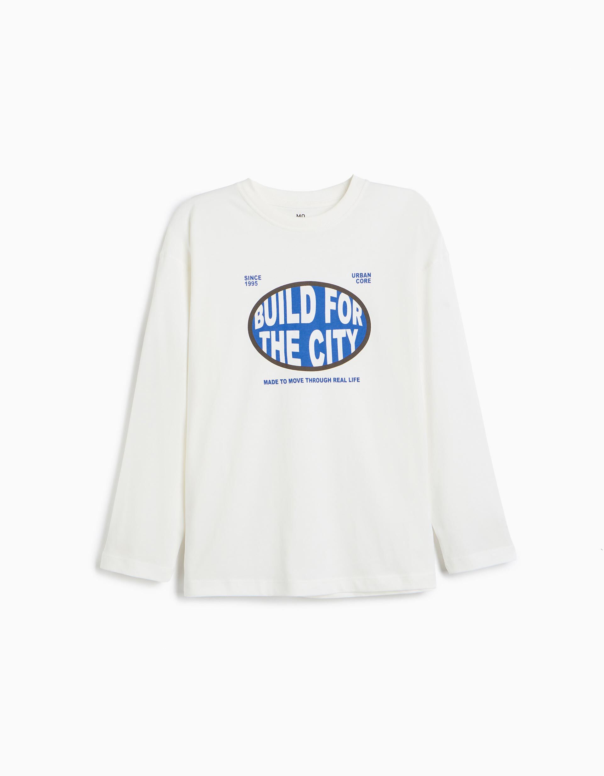 Comprar Online T-shirt Manga Comprida, Menino, Branco