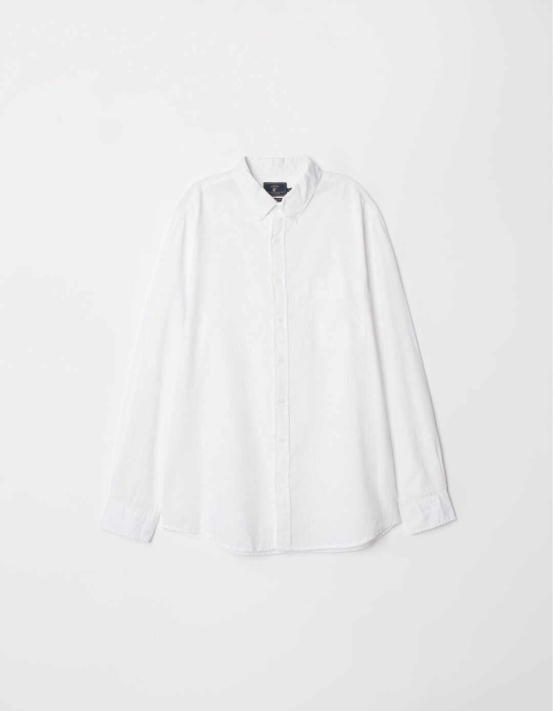 Linen Blend Shirt, Men, White
