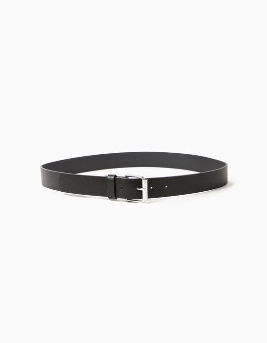 Black Perforated Belt