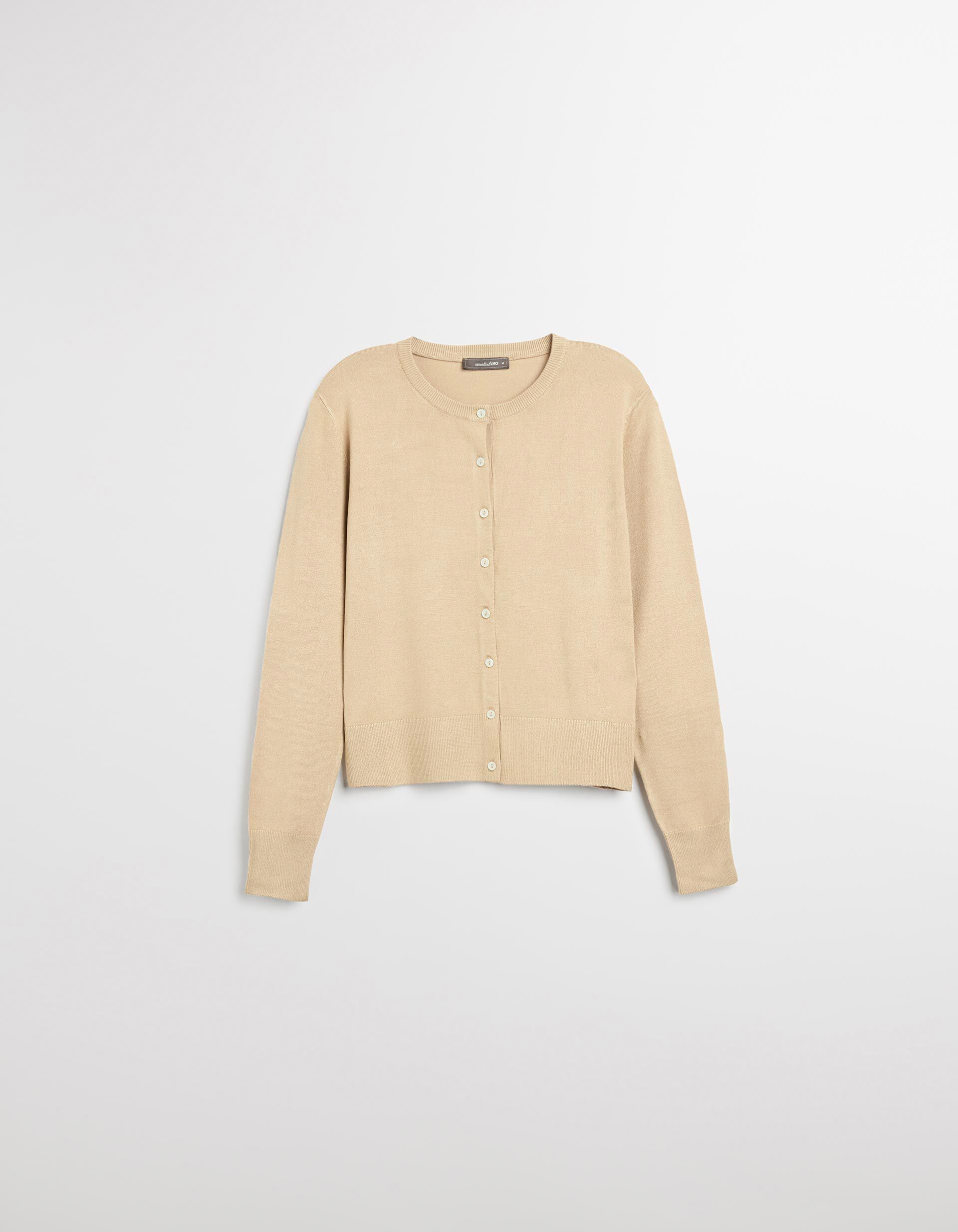 Comprar Online Casaco de Malha, Mulher, Bege