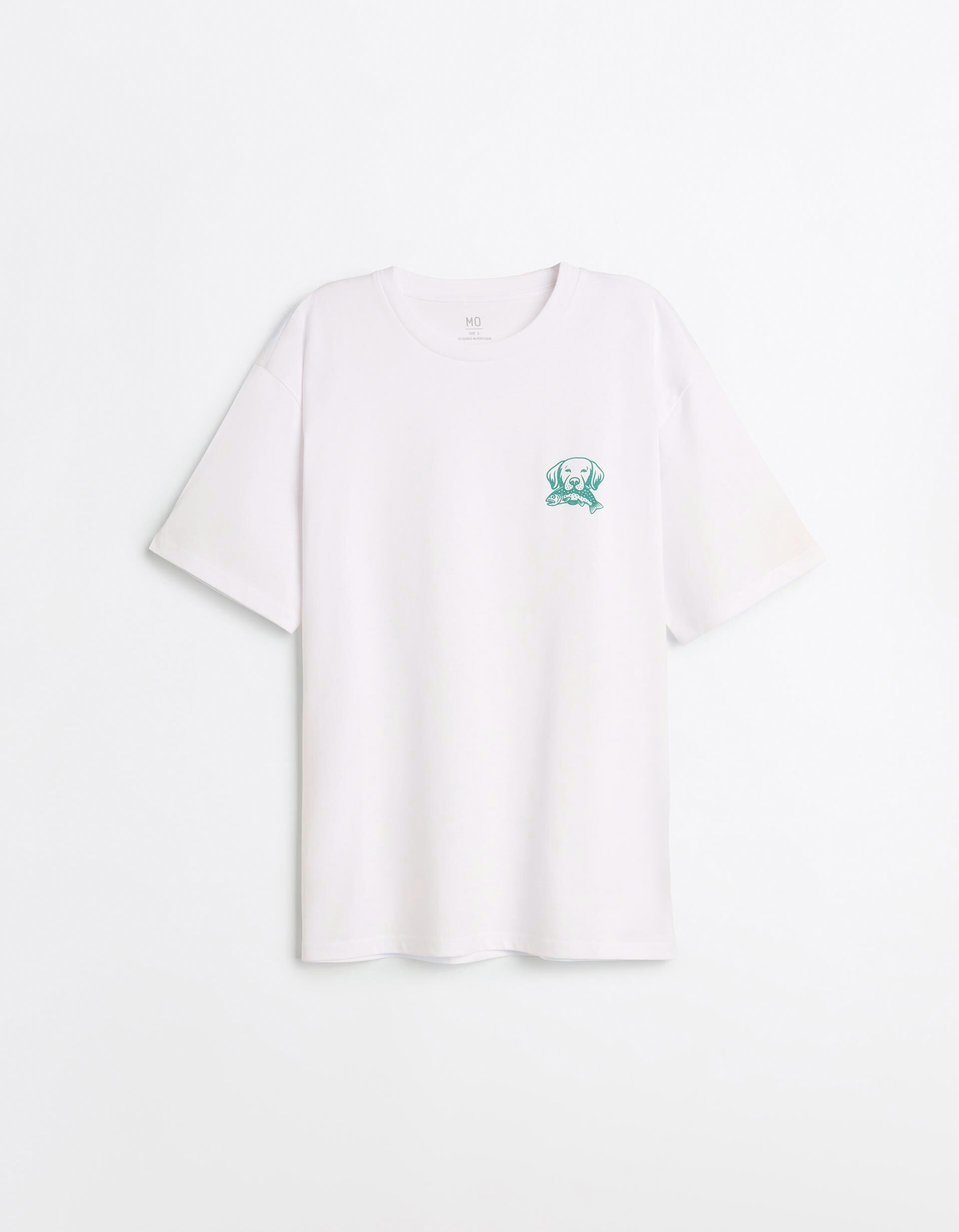 Comprar Online T-shirt Estampada, Homem, Branco