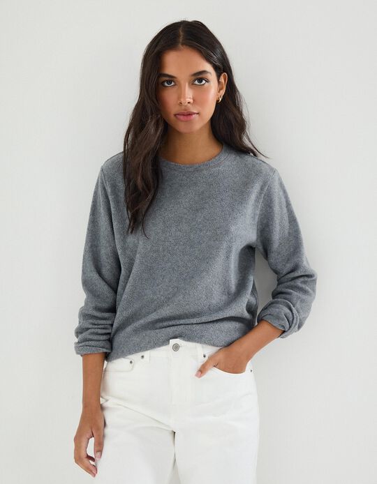 Comprar Online Camisola Polar, Mulher, Cinzento 