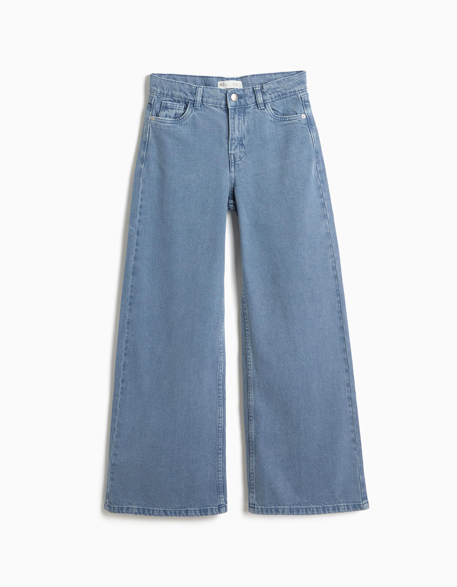 Comprar Online Cal&ccedil;as Wide Leg, Menina, Azul Escuro