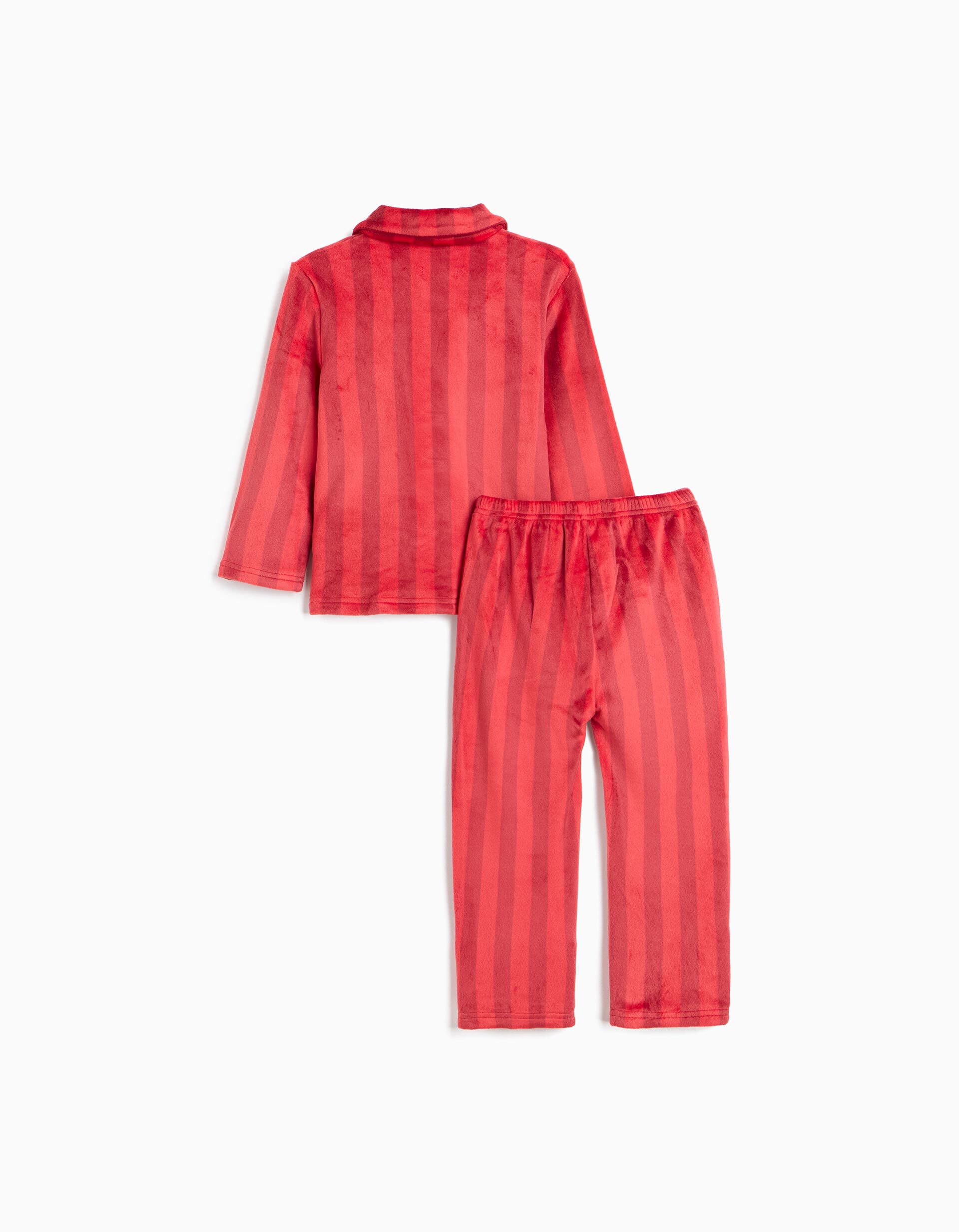 Comprar Online Pijama De Natal Aveludado, Menina, Vermelho Escuro