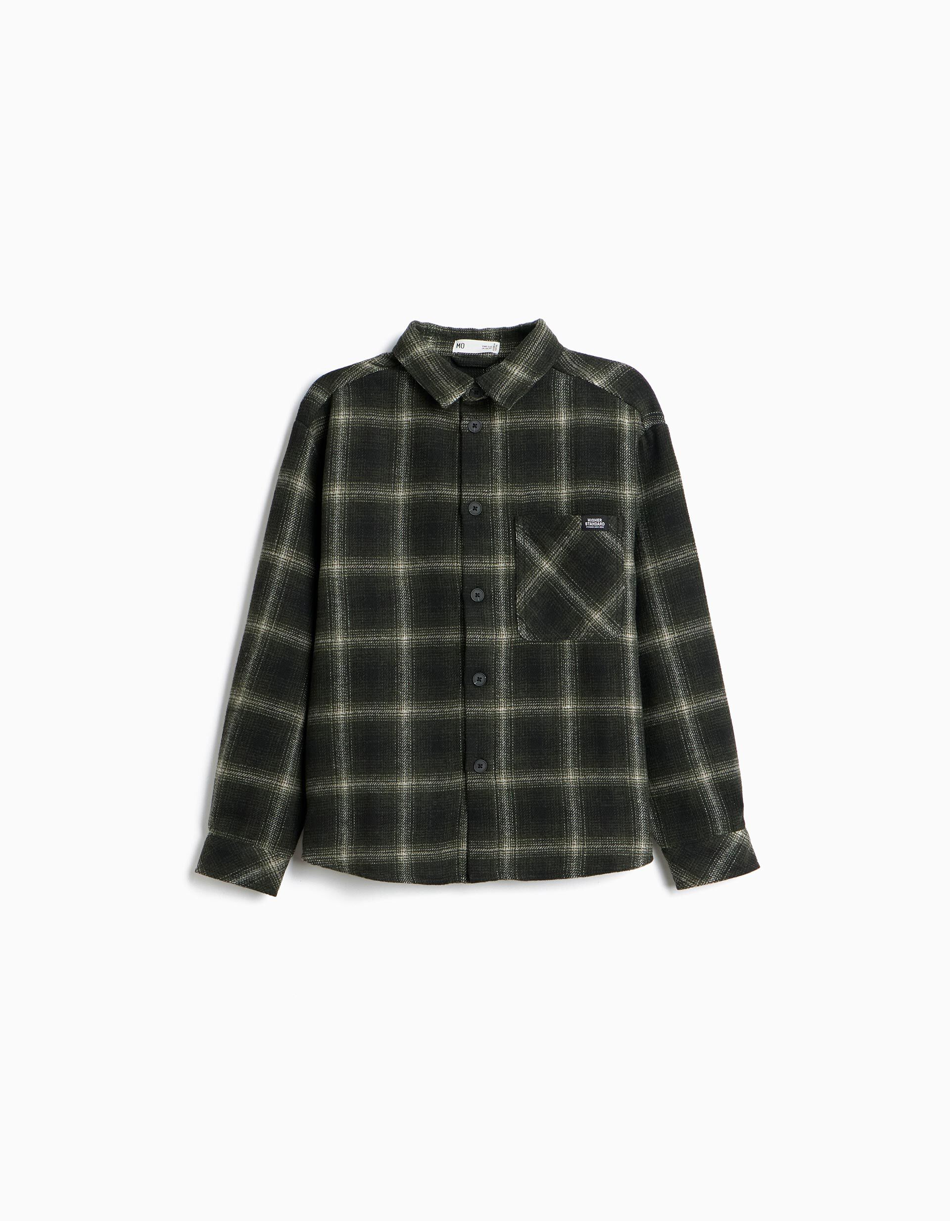 Comprar Online Camisa Xadrez, Menino, Verde Escuro