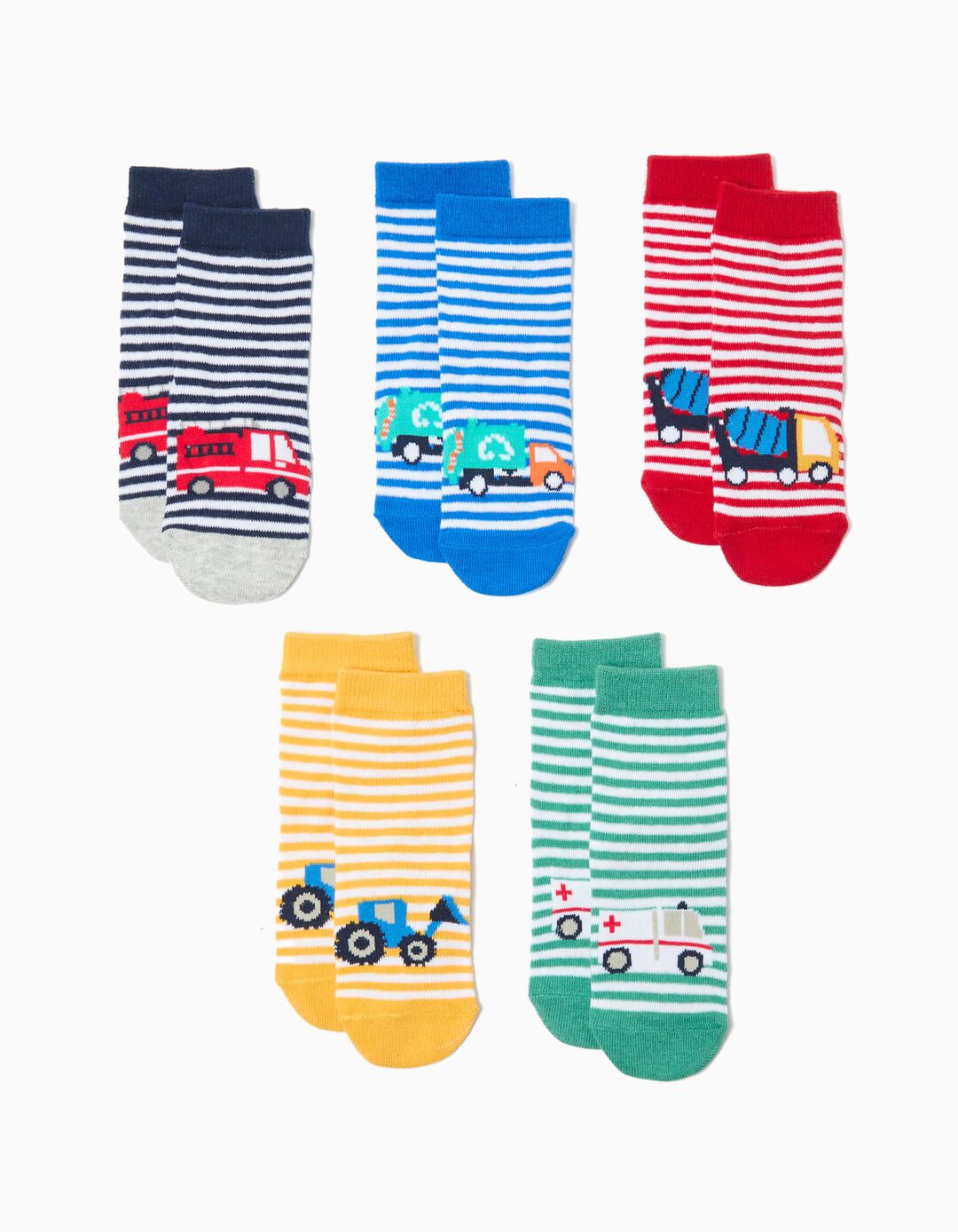 Pack 5 Pares de Meias, Menino, Multicor