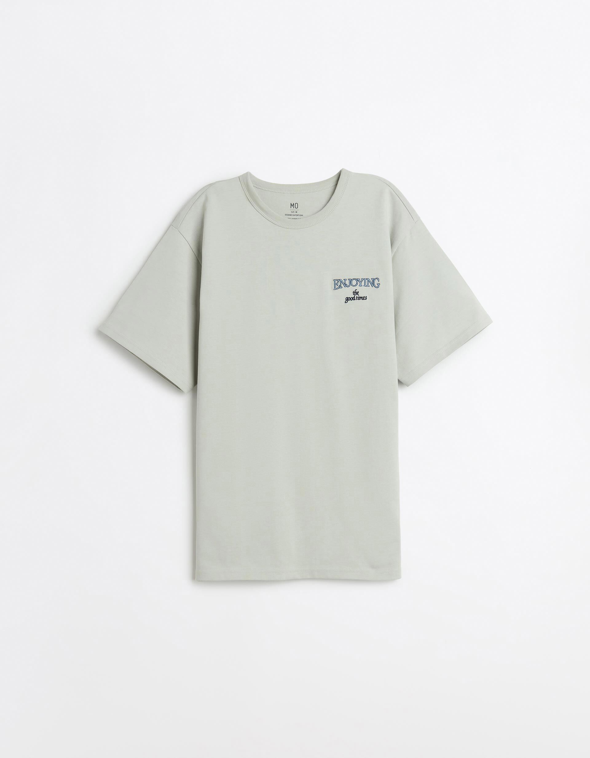 Comprar Online T-shirt Heavy Jersey Bordado, Homem, Cinzento