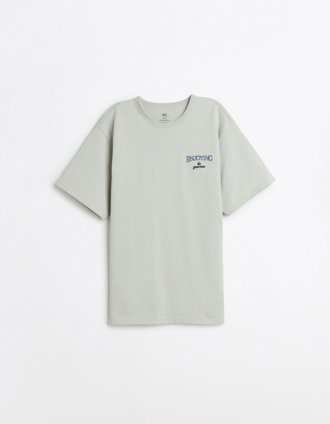 T-shirt Heavy Jersey Bordado, Homem, Vermelho Escuro