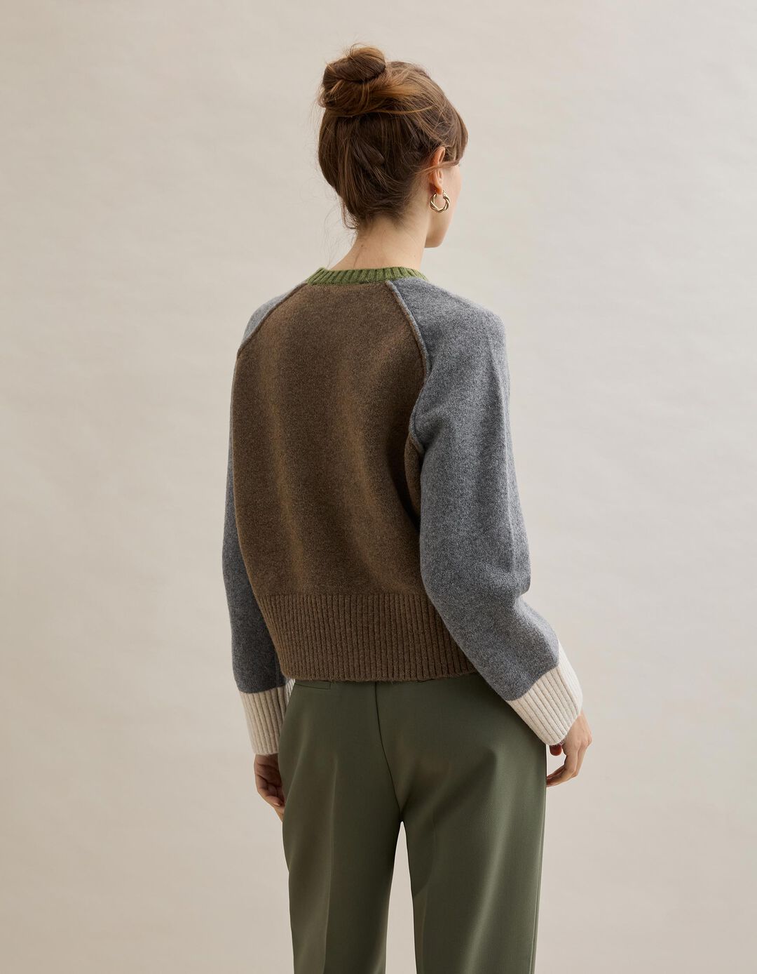 Camisola com L&atilde;, Mulher, Castanho