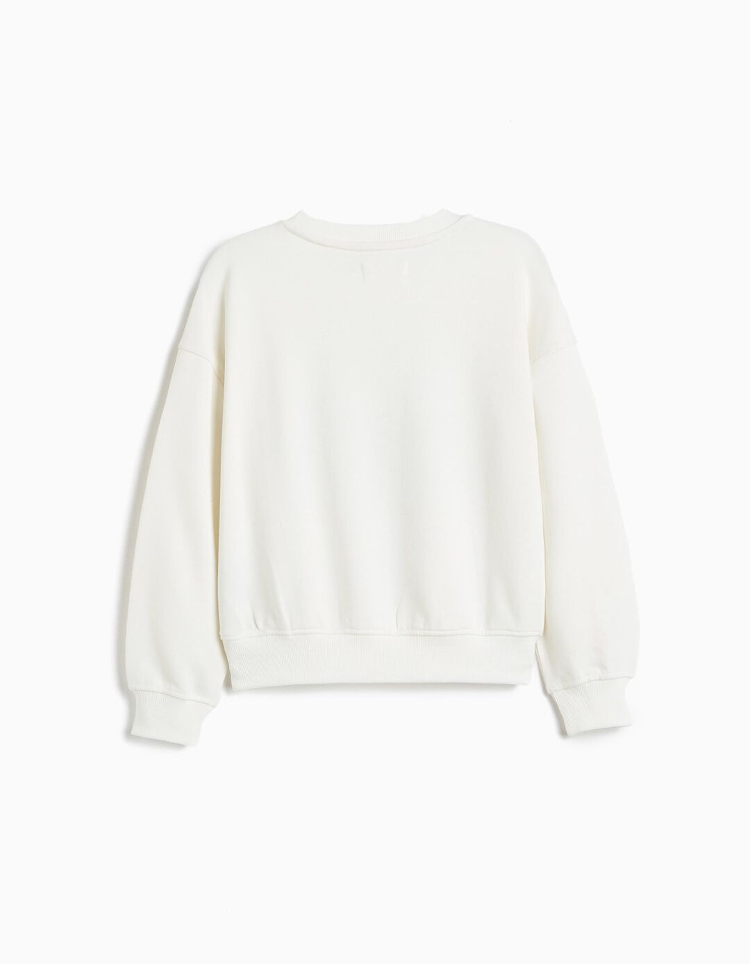 Sweatshirt Estampada, Menina, Branco
