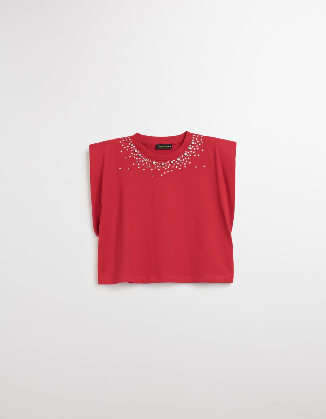 T-shirt sem Mangas, Mulher, Vermelho