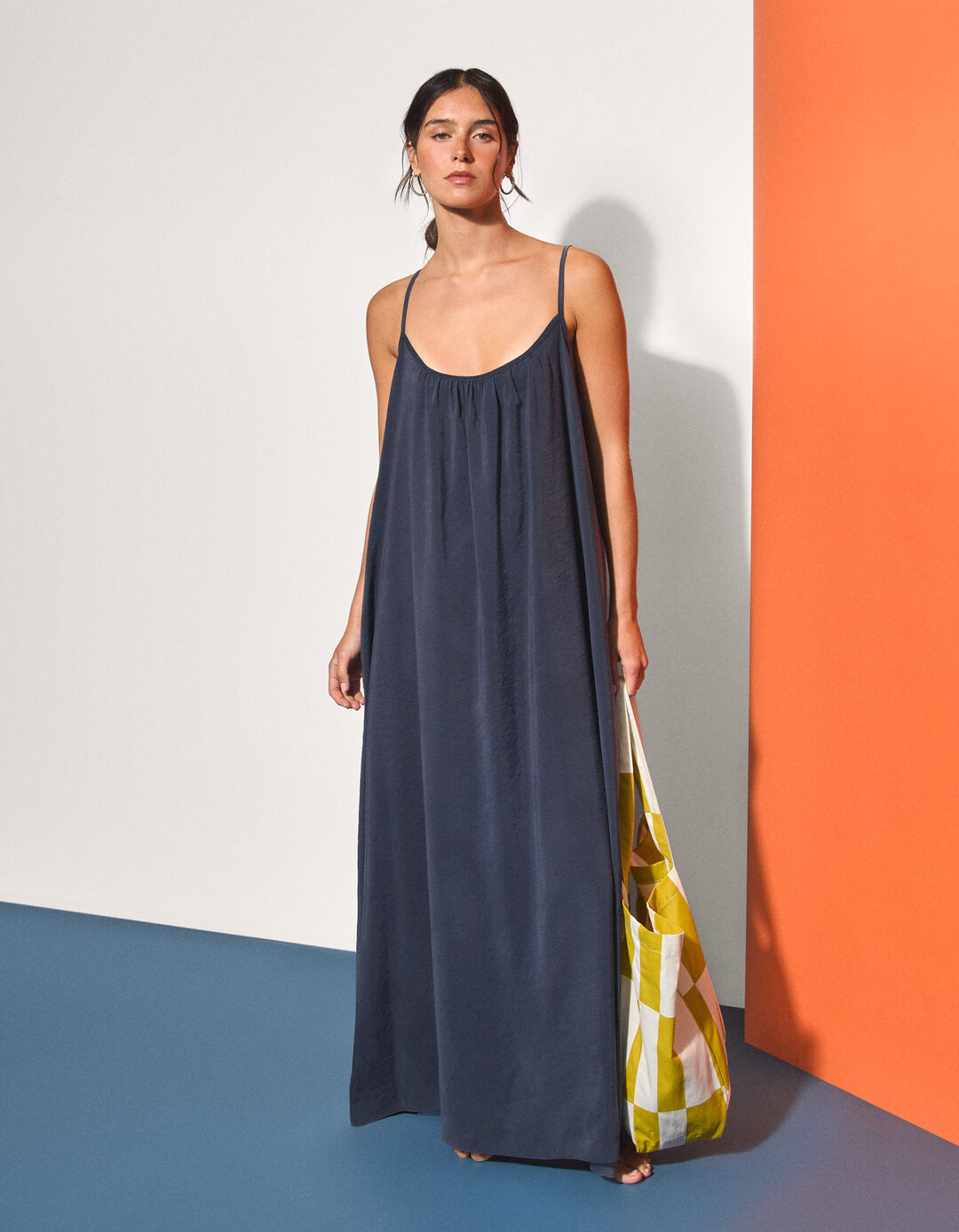 Vestido Modal, Mulher, Azul Escuro