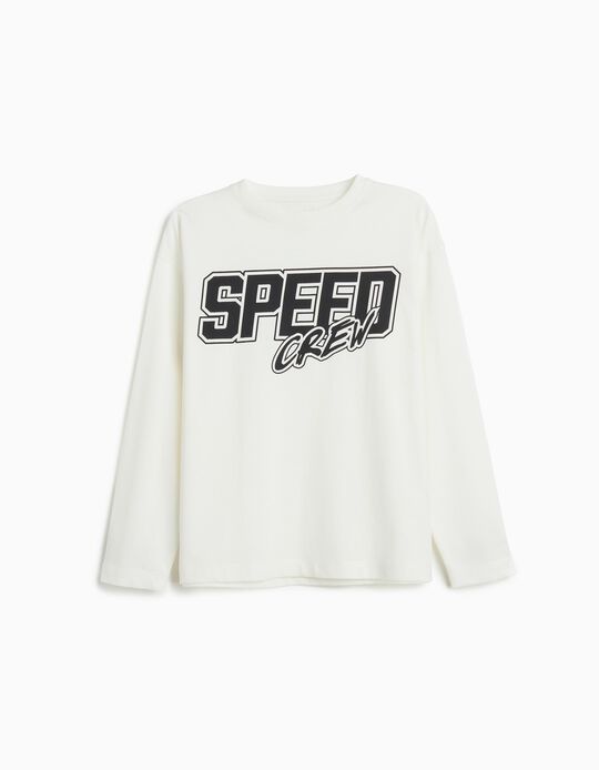 Comprar Online T-shirt de Manga Comprida, Menino, Branco