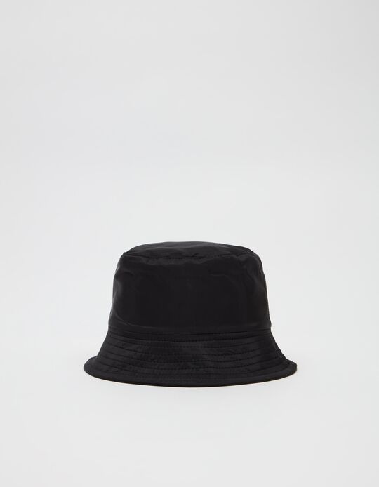 Nylon Hat, Women, Black
