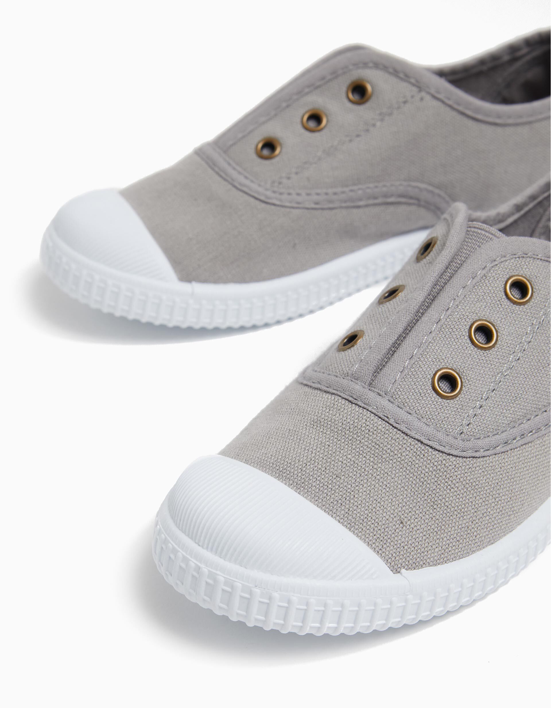 Comprar Online Lace-up Canvas Sneakers, Boy, Gray
