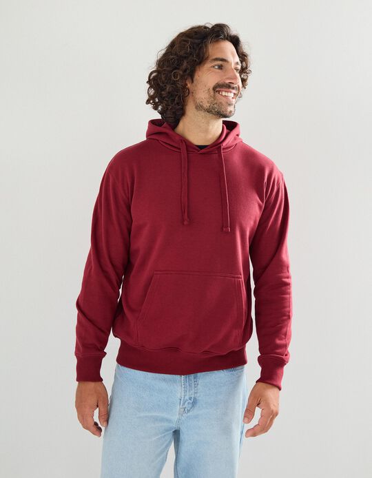 Comprar Online Sweatshirt com Capuz, Homem, Vermelho 