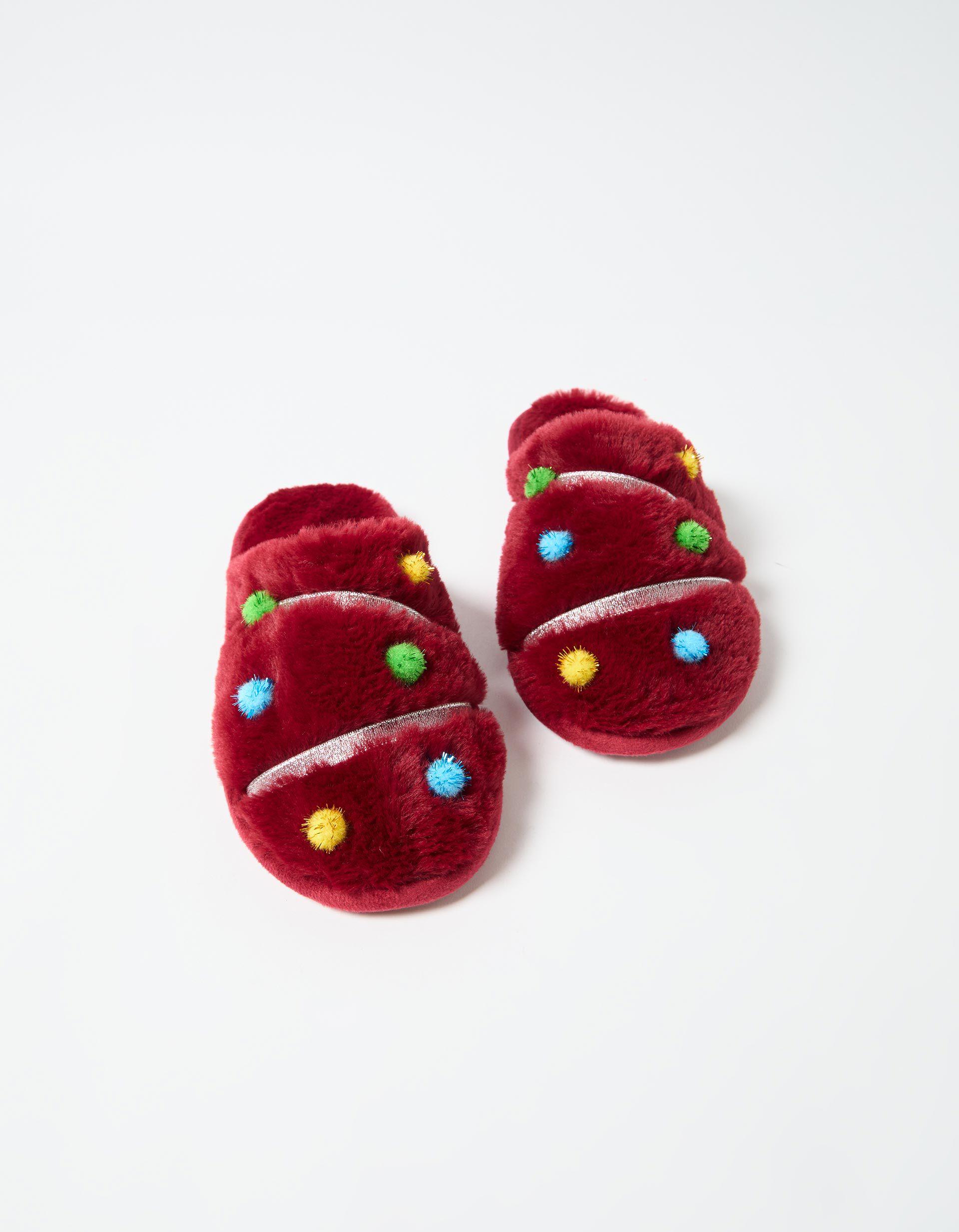 Comprar Online Chinelos de Quarto de Natal, Mulher, Vermelho