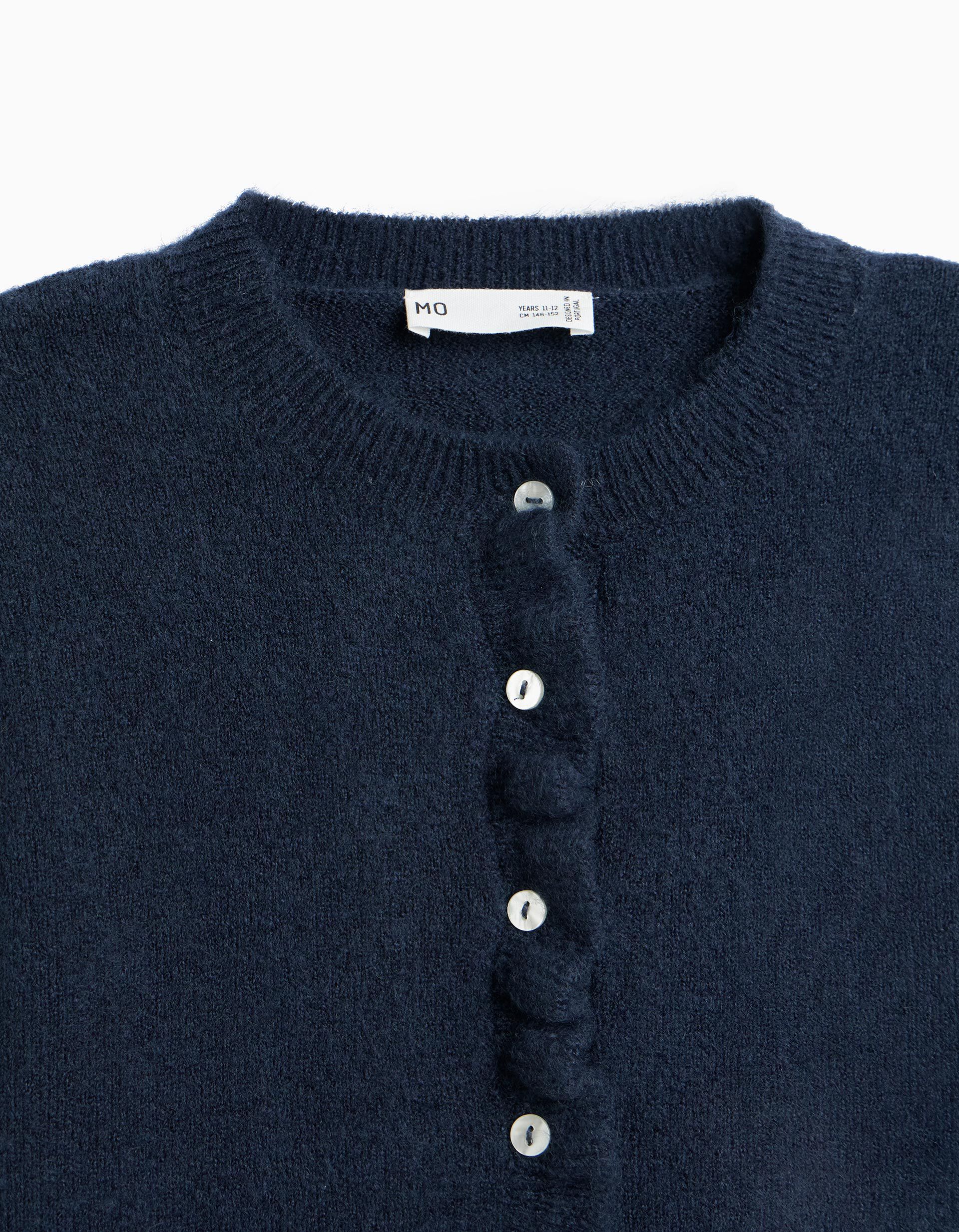 Comprar Online Casaco De Malha, Menina, Azul Escuro