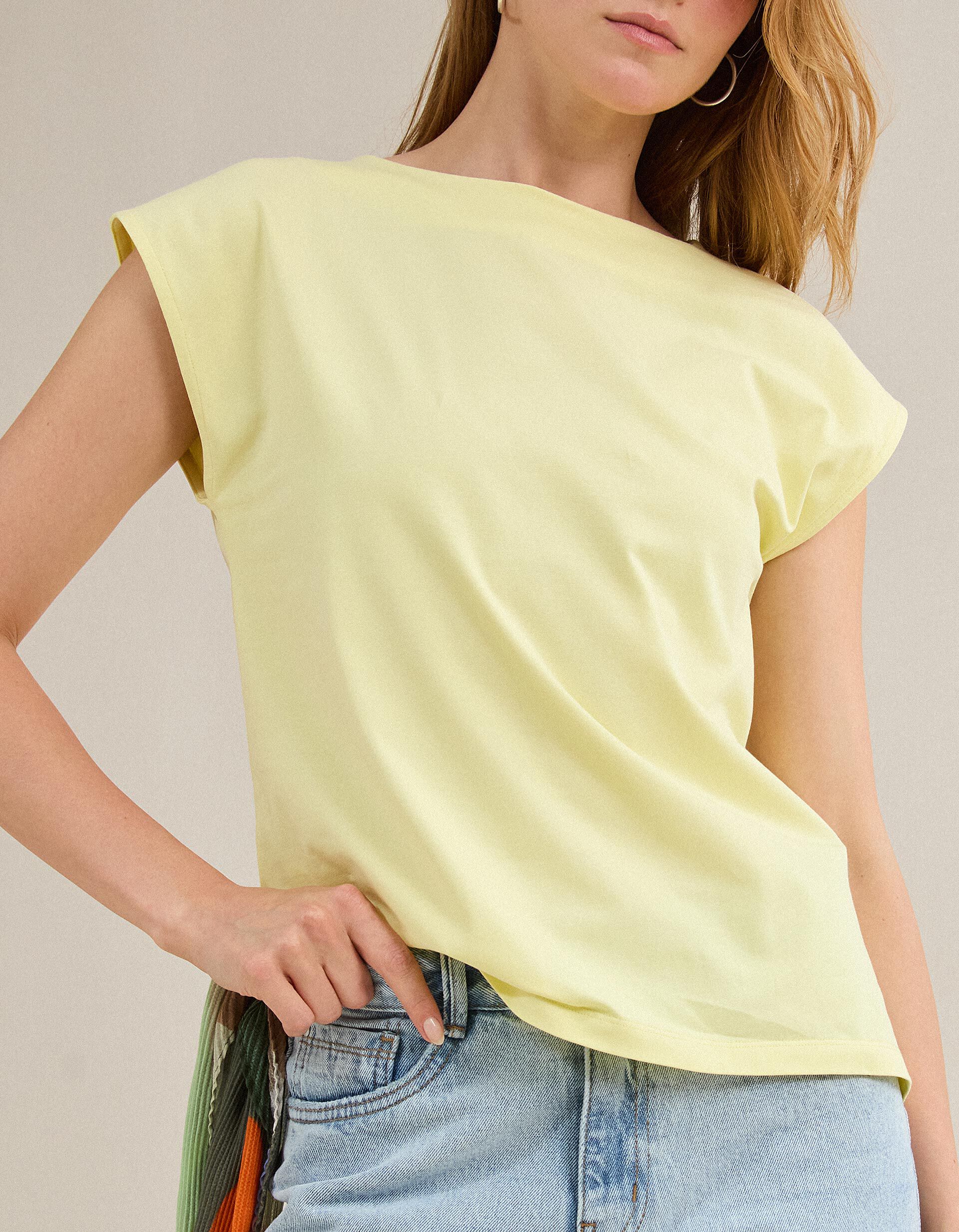 Comprar Online T-shirt, Mulher, Amarelo