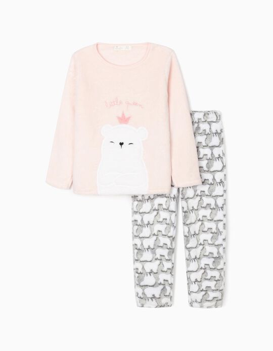 Pijama para Menina 'Little Queen', Rosa/Cinza