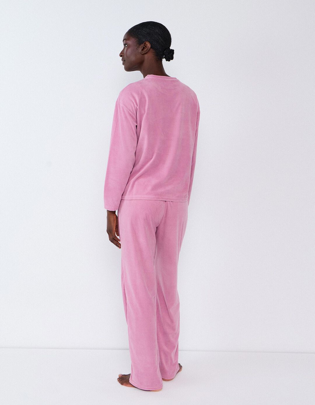 Pijama De Veludo, Mulher, Malva