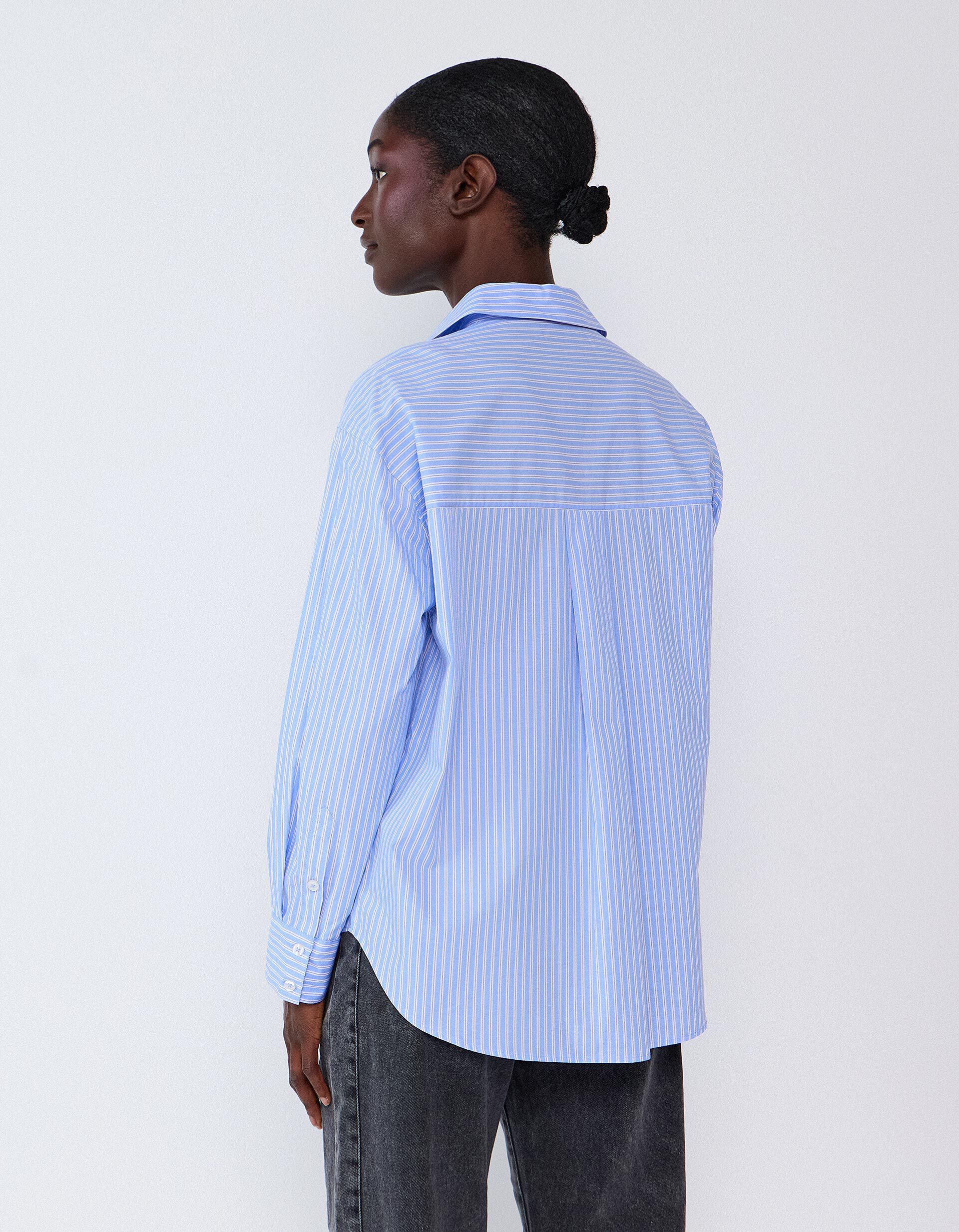Comprar Online Camisa De Popelina, Mulher, Azul
