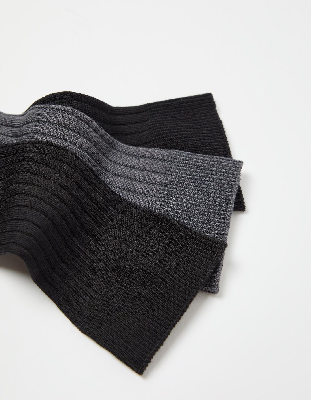 Pack 3 Pares de Meias Altas Caneladas, Homem, Multicor