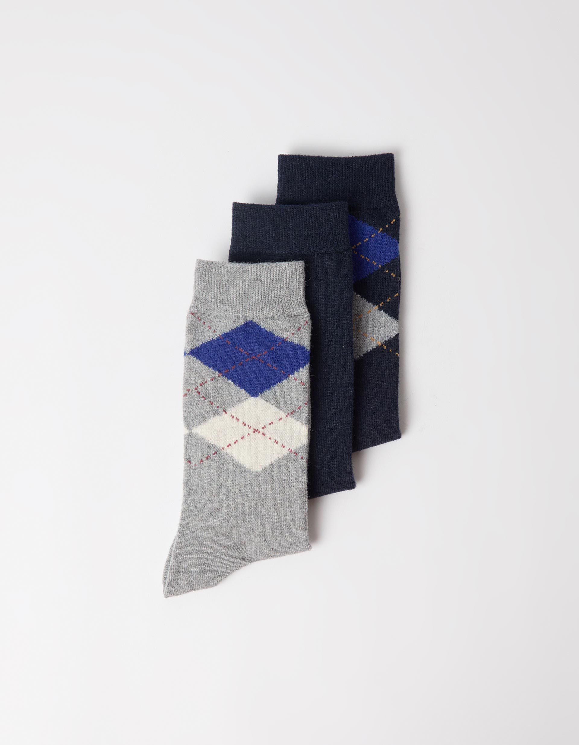 Comprar Online Pack 3 Pares De Meias, Homem, Azul