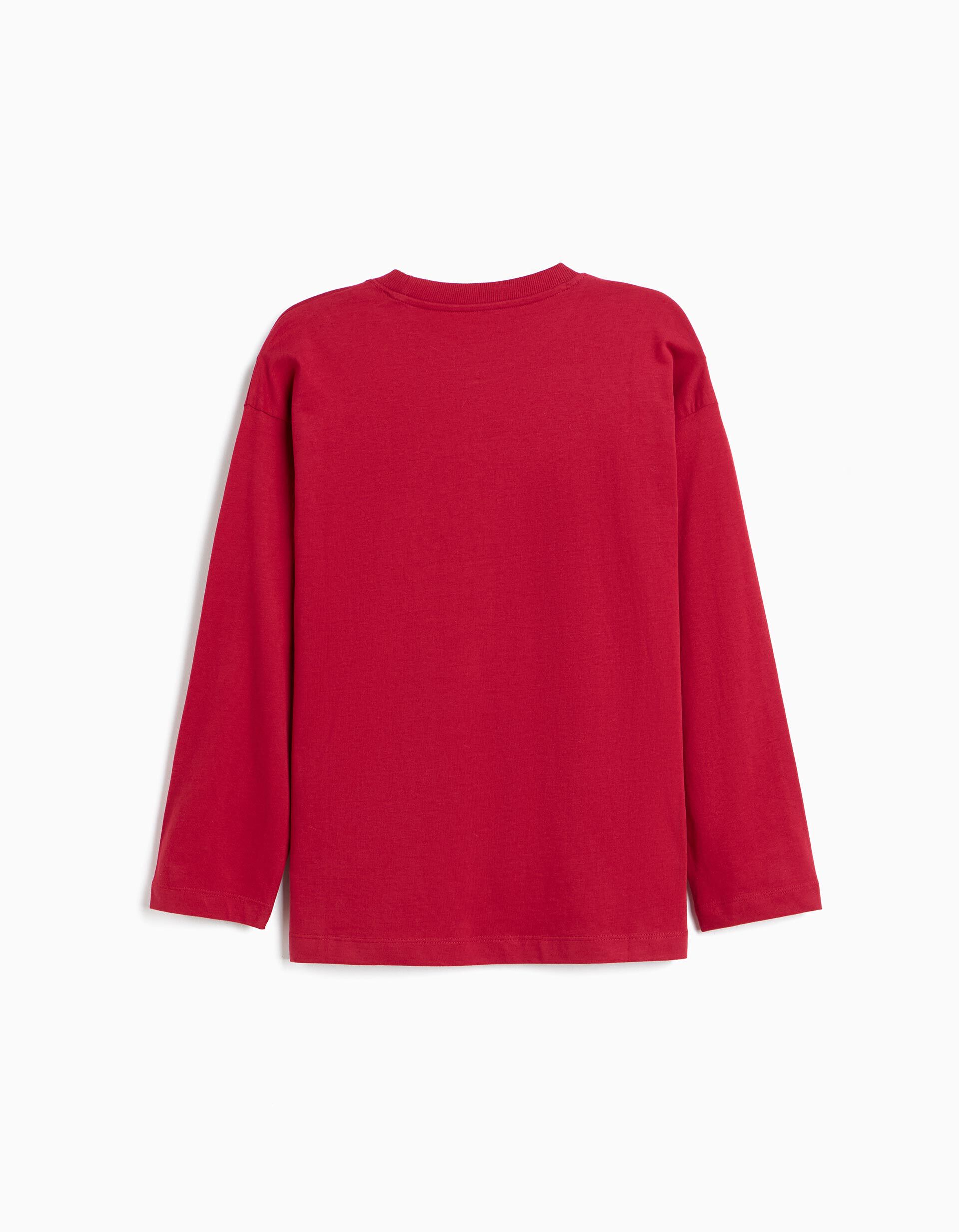 Comprar Online T-shirt Manga Comprida, Menino, Vermelho