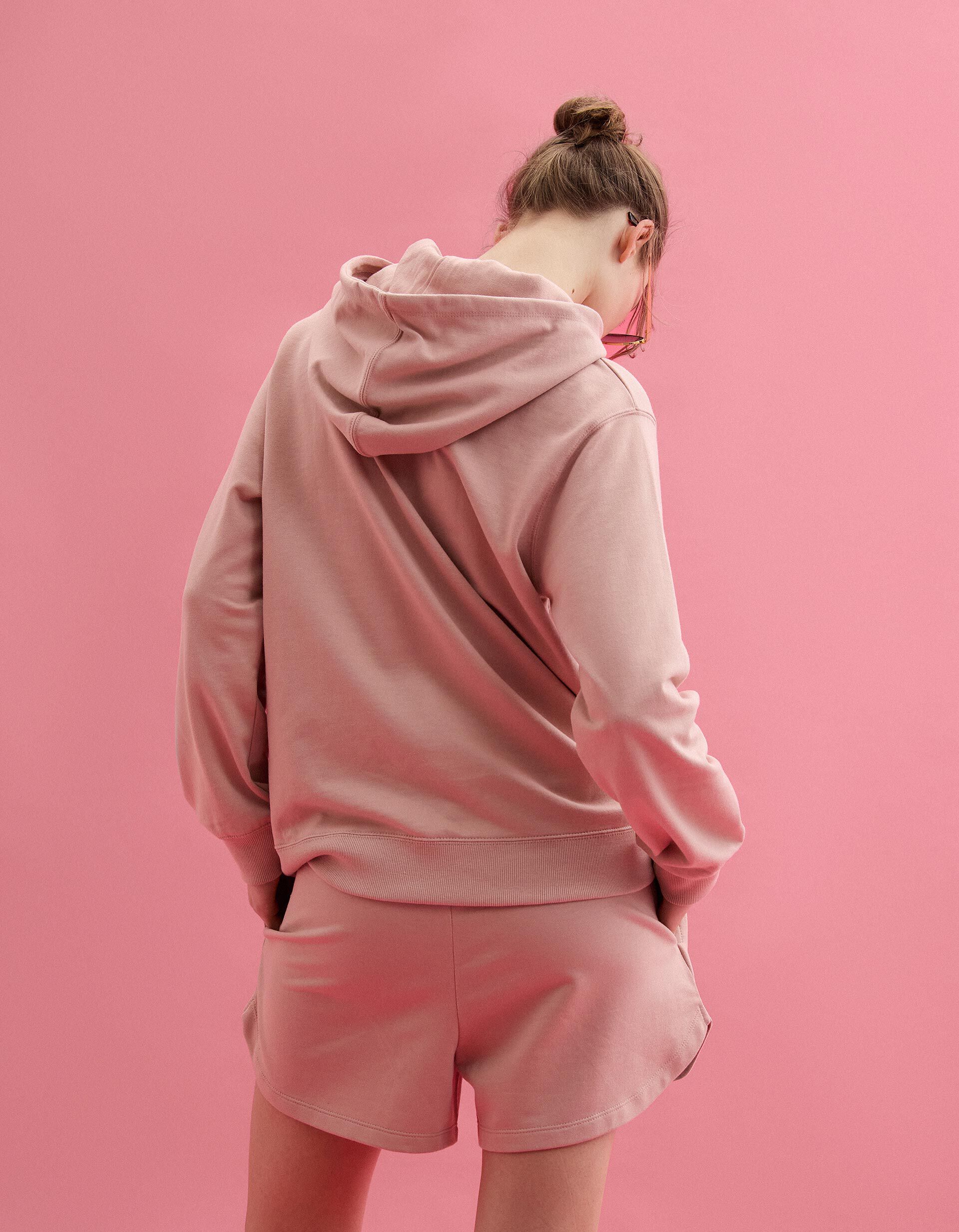 Comprar Online Sweatshirt com Capuz, Mulher, Rosa Claro