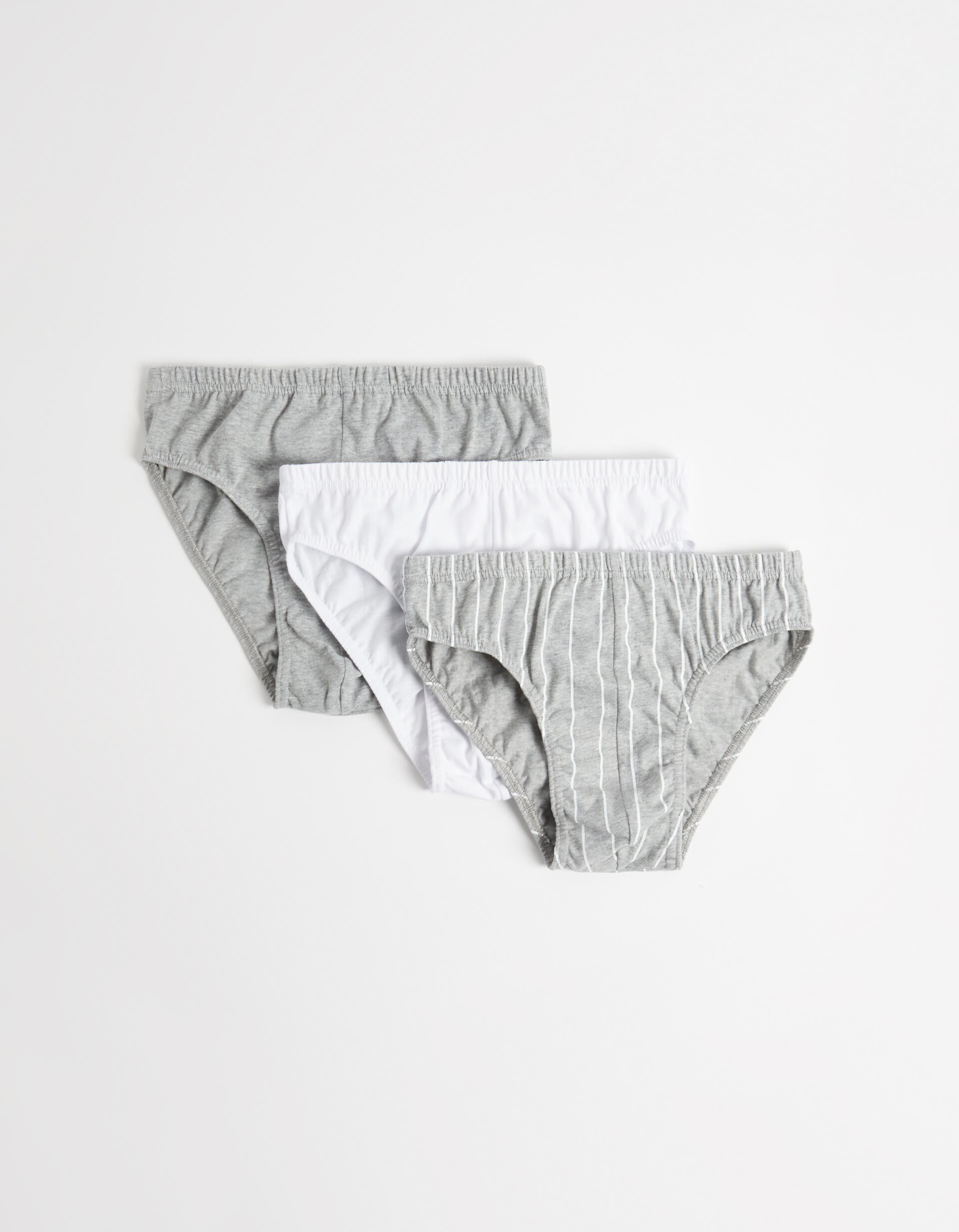 Comprar Online 3 Briefs Pack, Men, Grey