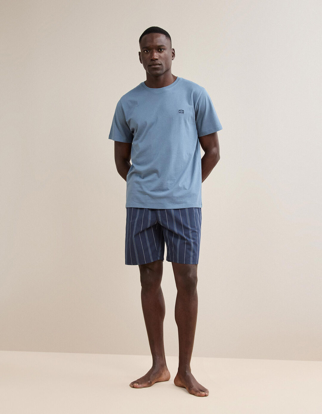 Pijama Jersey, Homem, Azul 