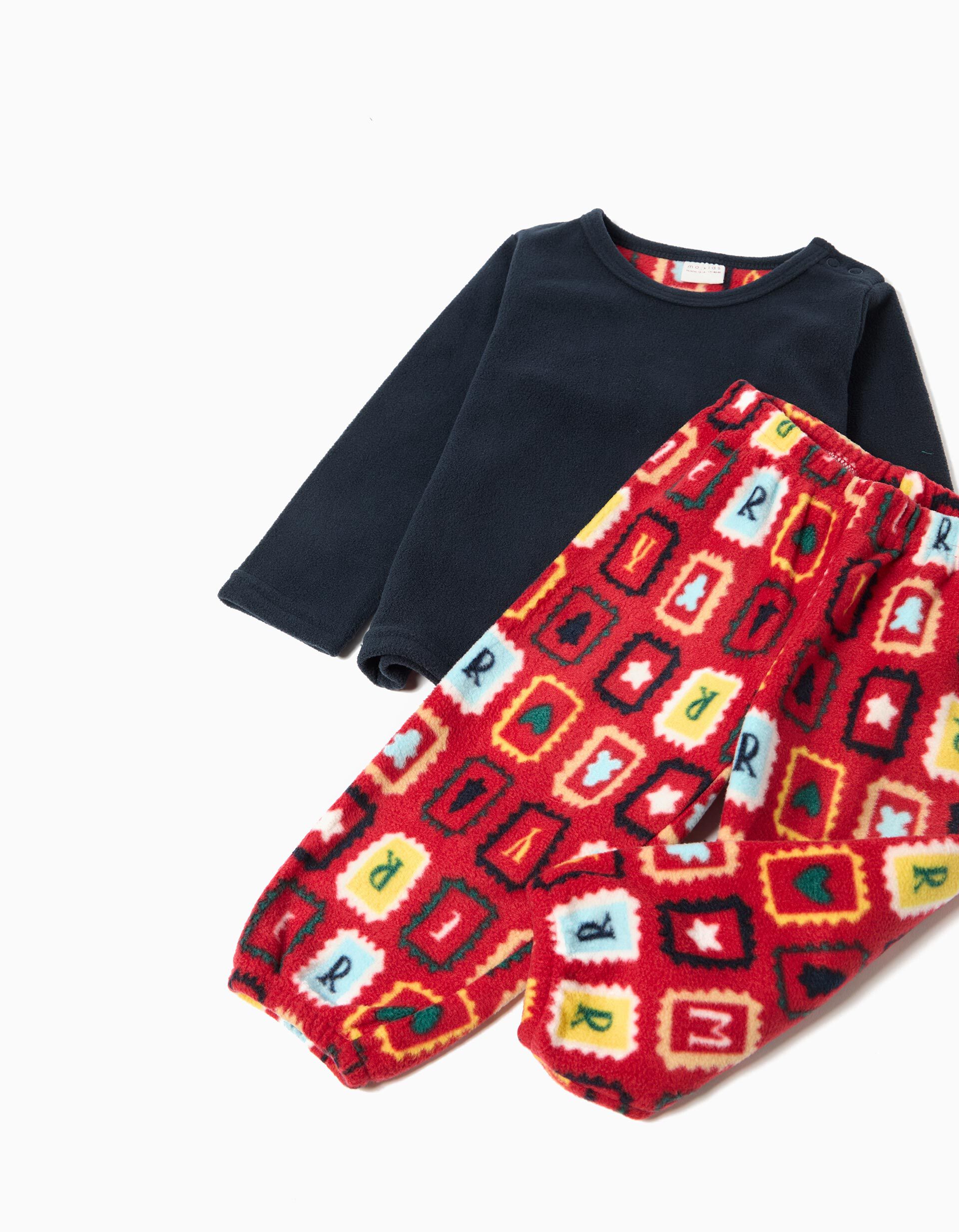 Comprar Online Pijama Polar Natal, Beb&eacute;, Azul Escuro