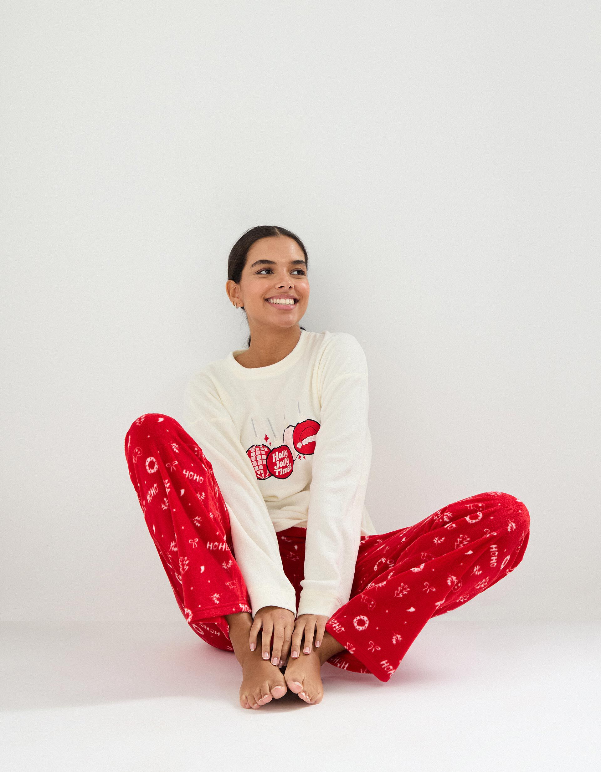Comprar Online Pijama Polar Natal, Mulher, Branco