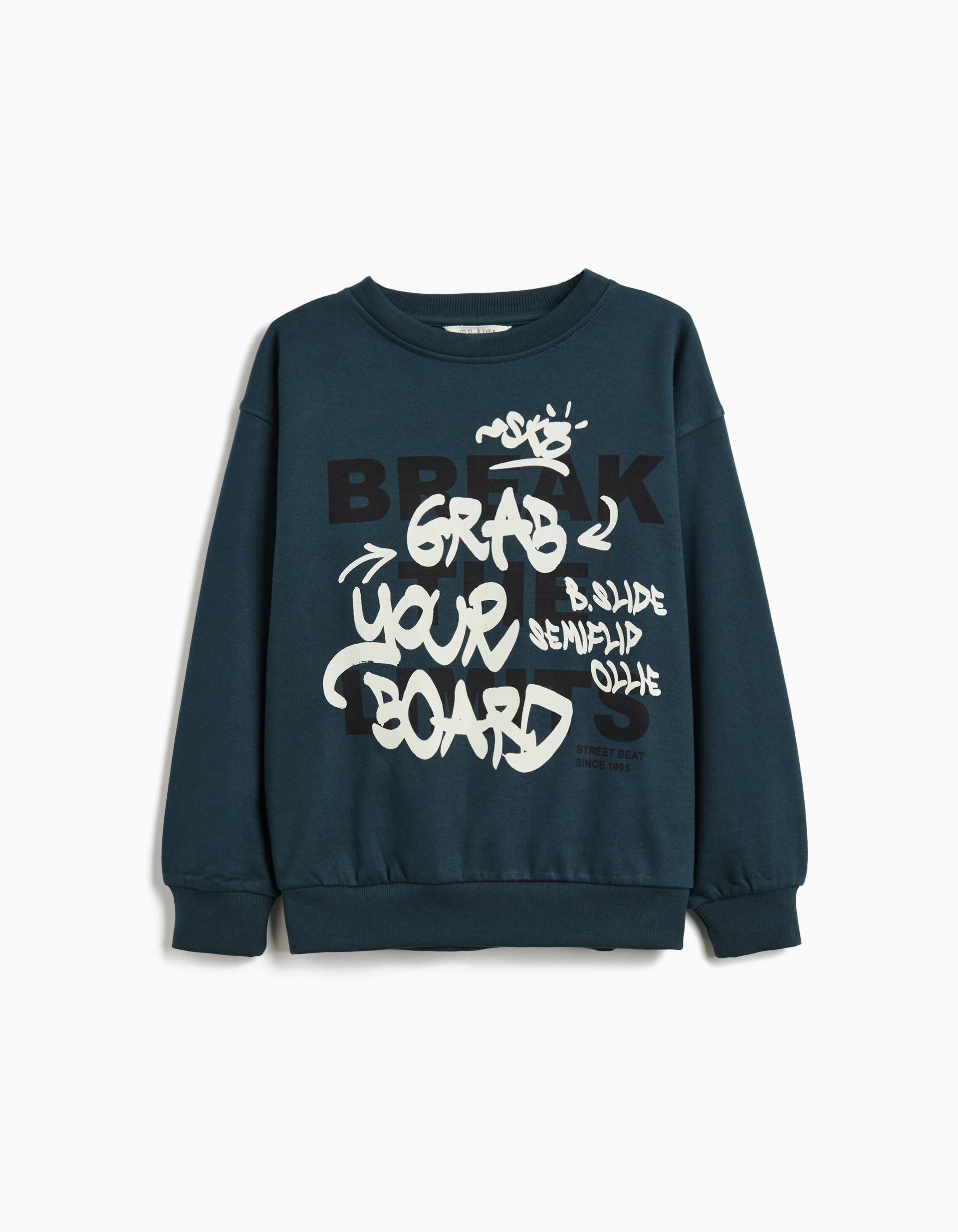Comprar Online Sweatshirt de Felpa, Menino, Azul Escuro 