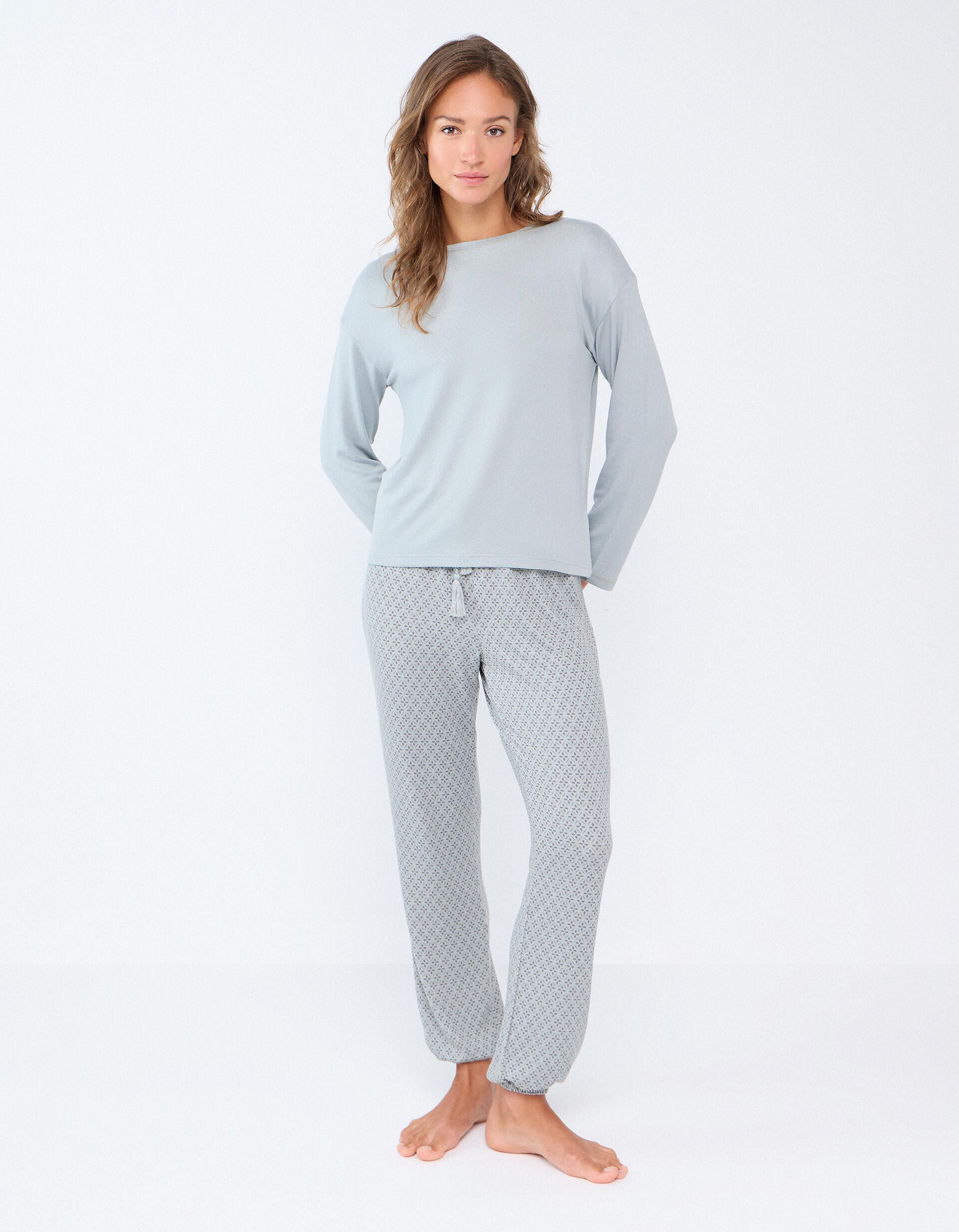 Comprar Online Pijama De Malha, Mulher, Azul Claro