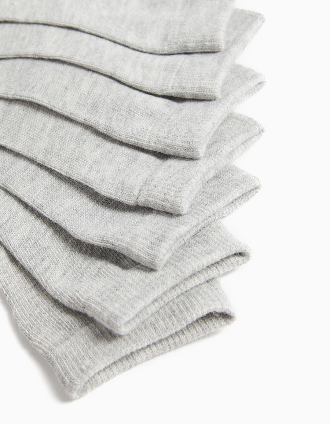 7 Pairs of Socks Pack, Boys, Light Grey